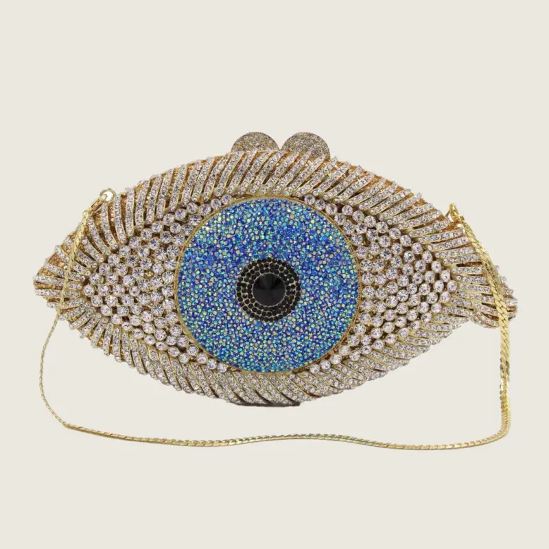 Evil Eye Crystal Clutch